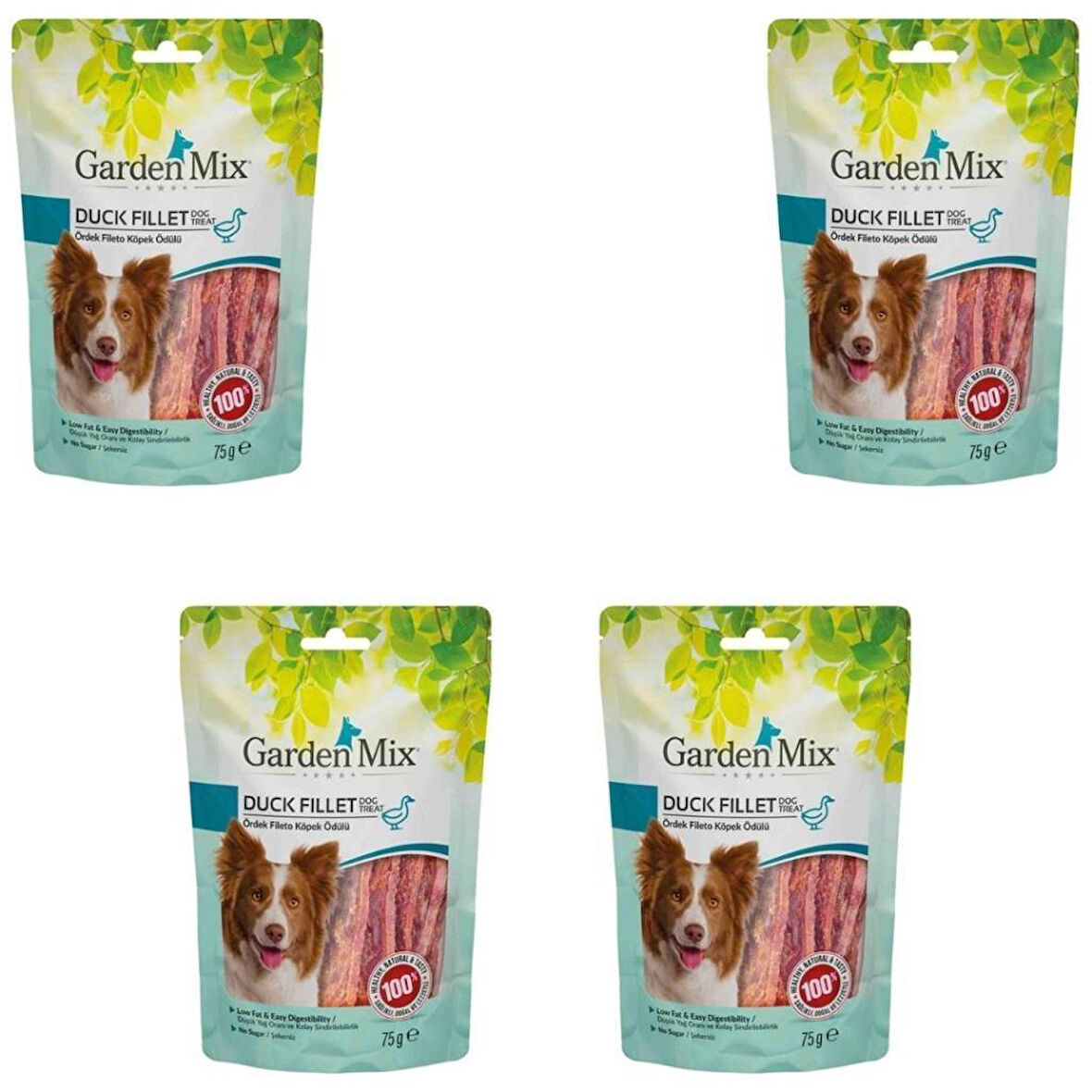 Gardenmix Ördekli Fileto Köpek Ödül Maması 75gr x 4 Adet