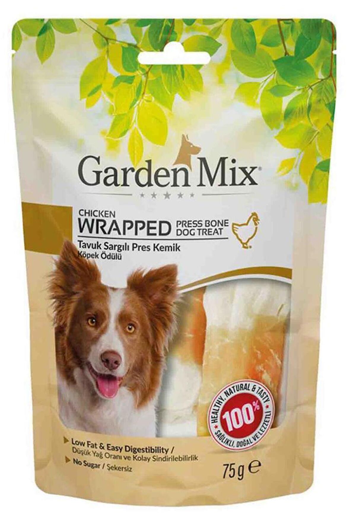 Gardenmix Sargılı Pres Kemik Köpek Ödülü 75 Gr