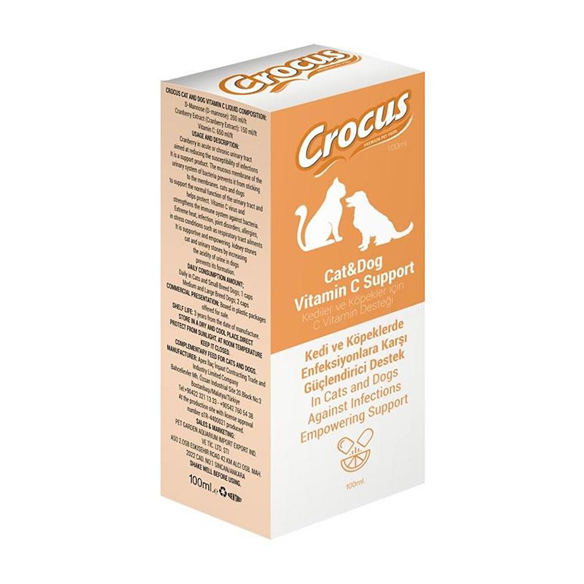 Crocus Kedi Köpek Vitamin C Destek 100ml