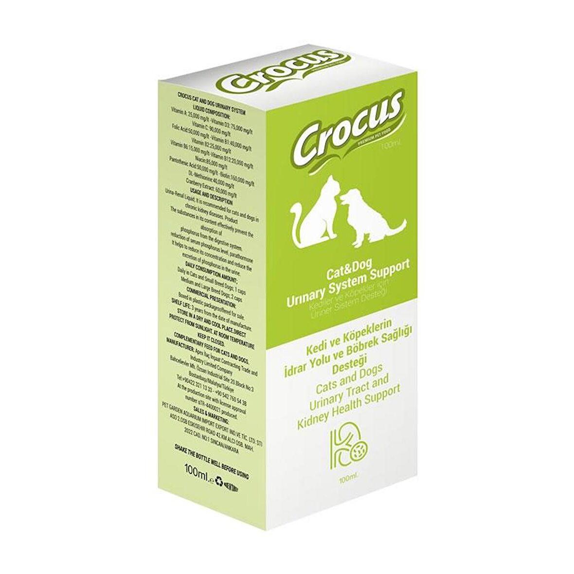 Crocus Kedi Köpek Üriner Sistem Destek 100ml