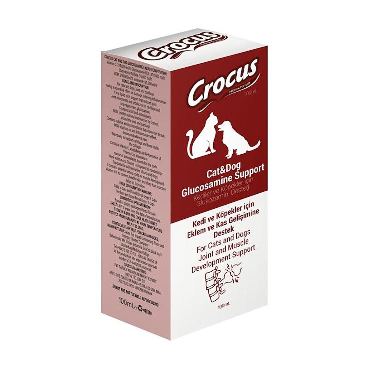 Crocus Kedi Köpek Glukozamin Destek 100ml