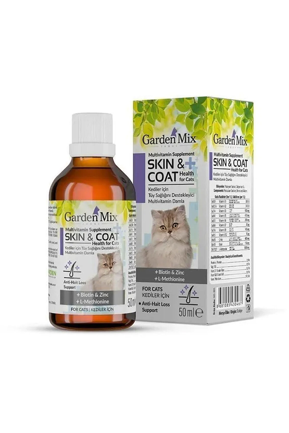 Garden Mix Kedi Tüy Sağlığı Damlası 50 Ml