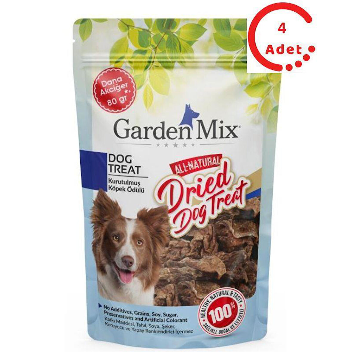 Garden Mix Kurutulmuş Dana Akciğer 80 Gr x 4 Adet