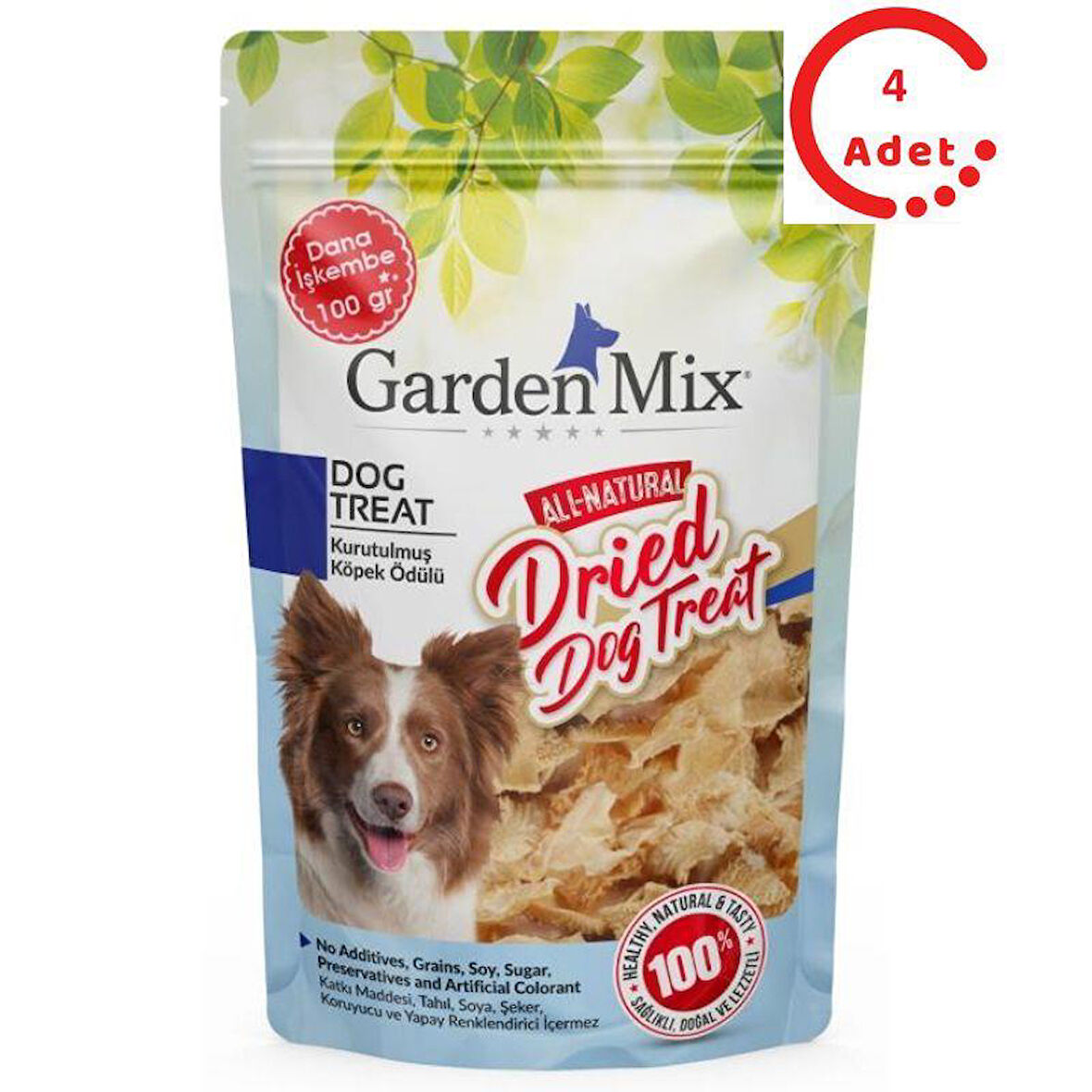 Garden Mix Kurutulmuş Dana İşkembe 100 Gr x 4 Adet