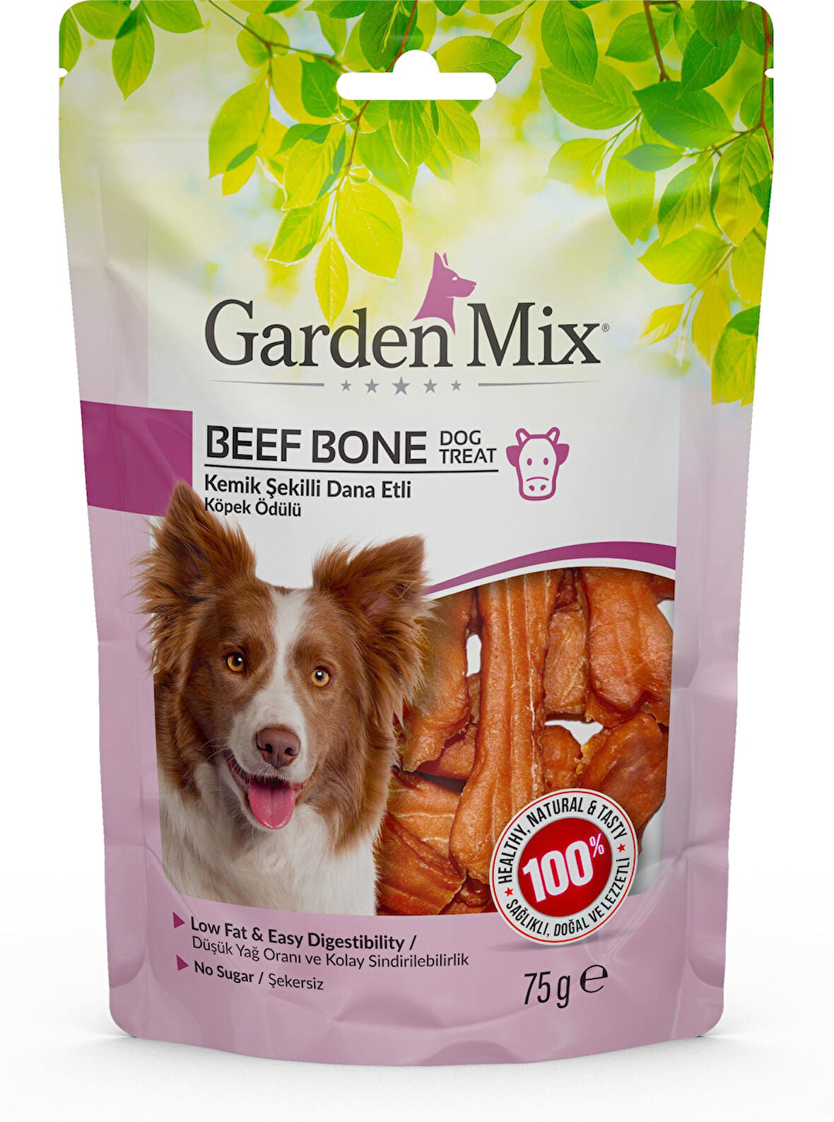 Garden Mix Kemik Şekilli Dana Etli Köpek Ödülü 75 75 Gr
