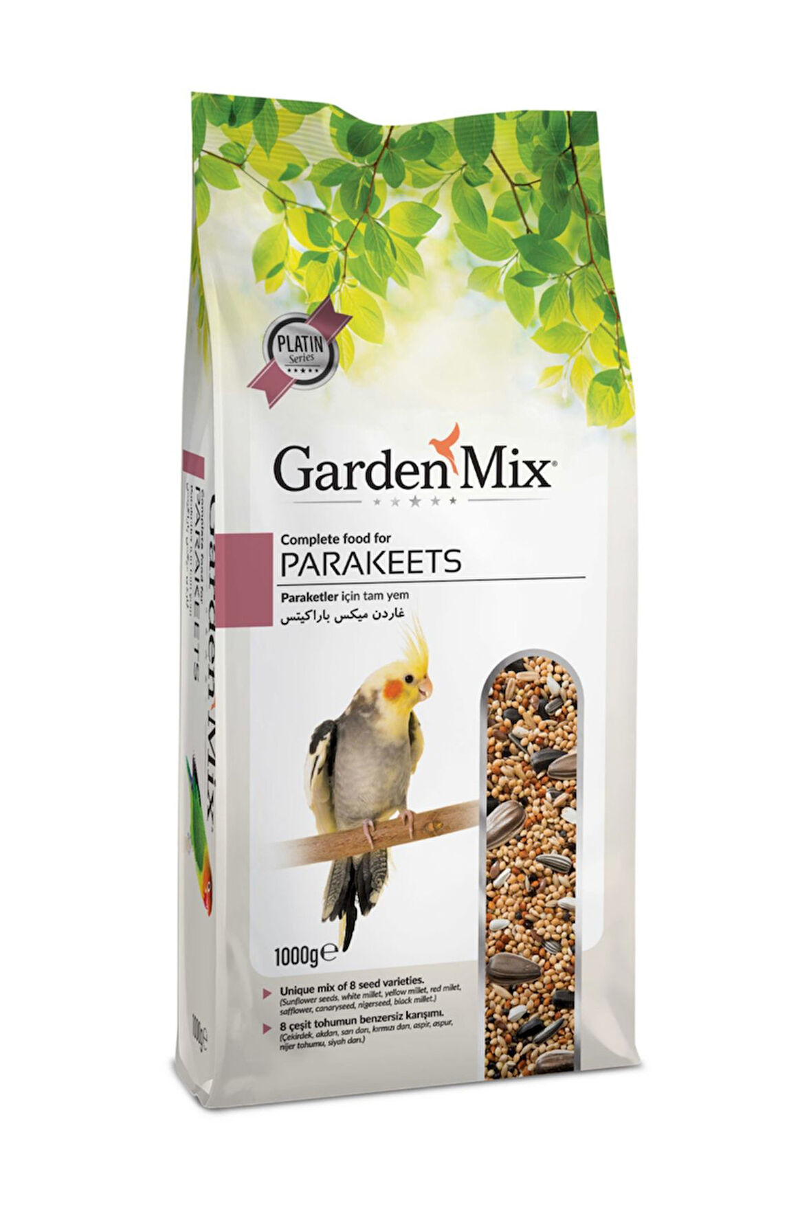 Gardenmix Platin Paraket Kuş Yemi 1 Kg