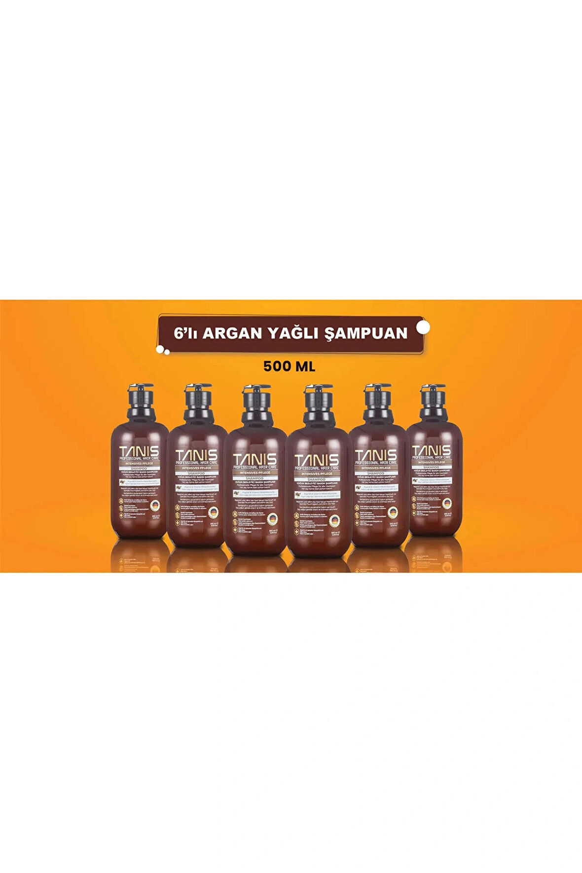 TANİS 6'lı Argan Yağlı Bakım Şampuanı (500 ML)