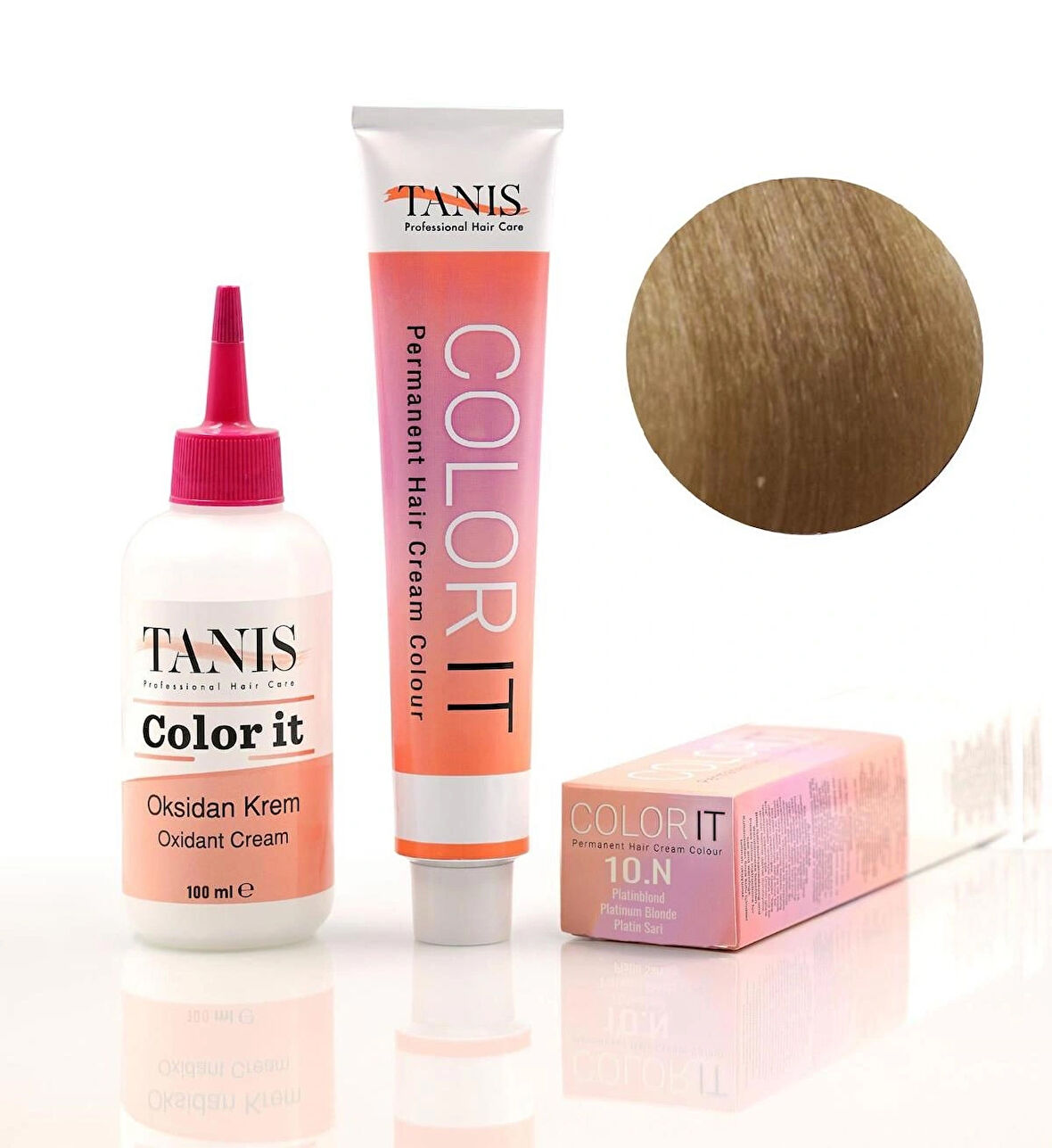 TANİS COLOR-IT (100 ML) Permanent Saç Boyası 10N (Platin Sarı)