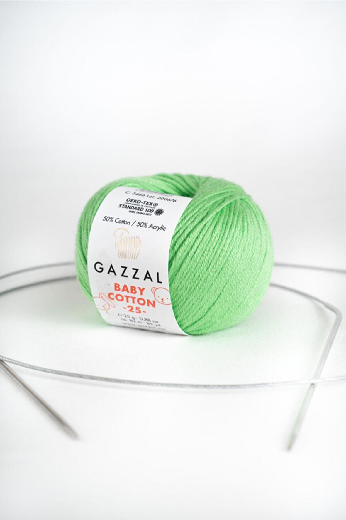 Baby Cotton 25 gr Amigurimi, Punch El Örgü Ipi Taka Yarn (3466)