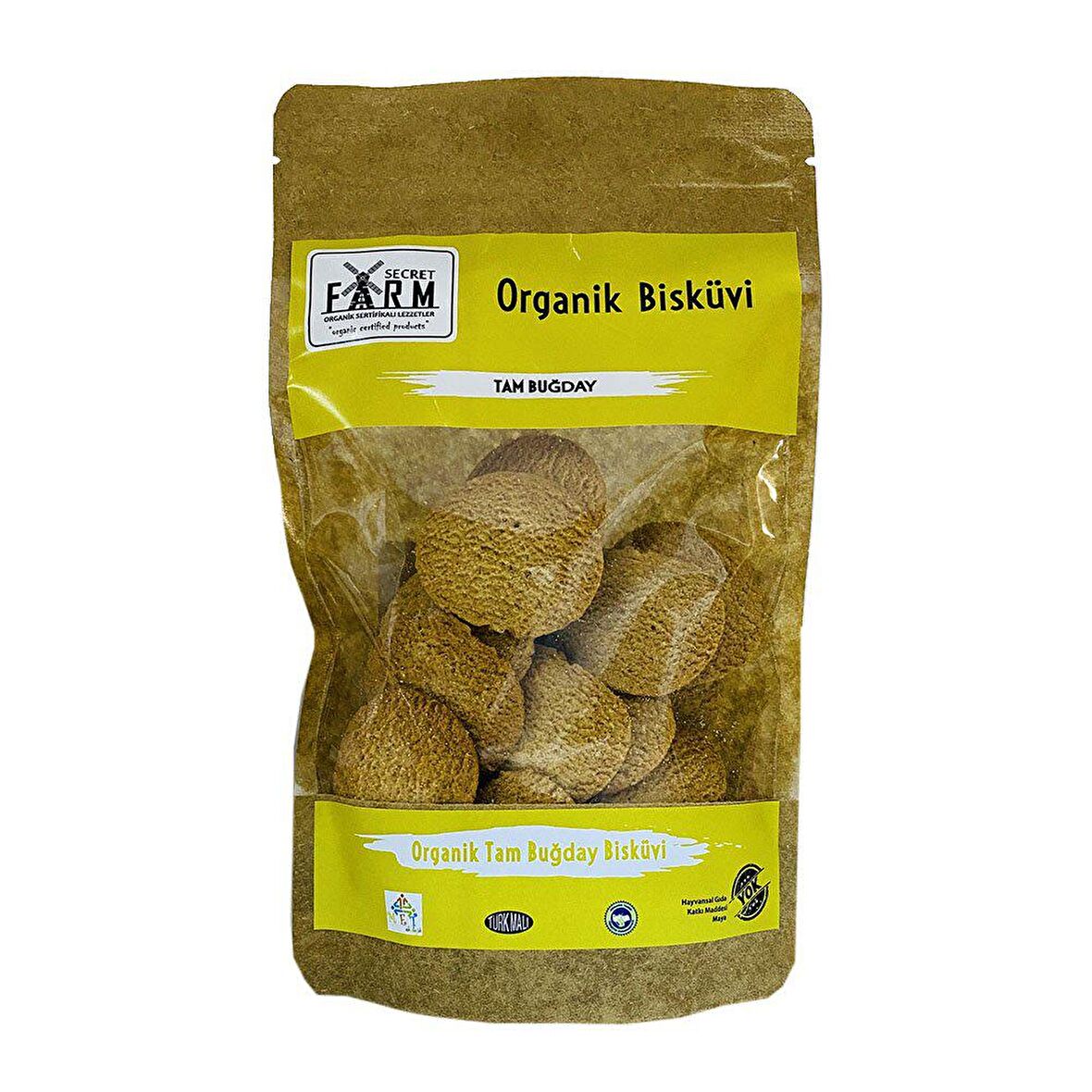 Organik Tam Buğday Bisküvi (100 gr) - Secret Farm