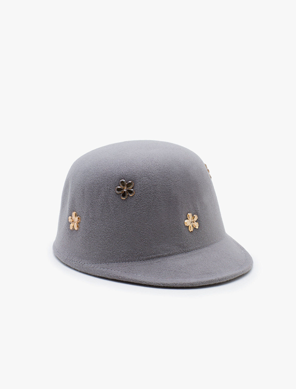 Çiçek Detaylı Şapka