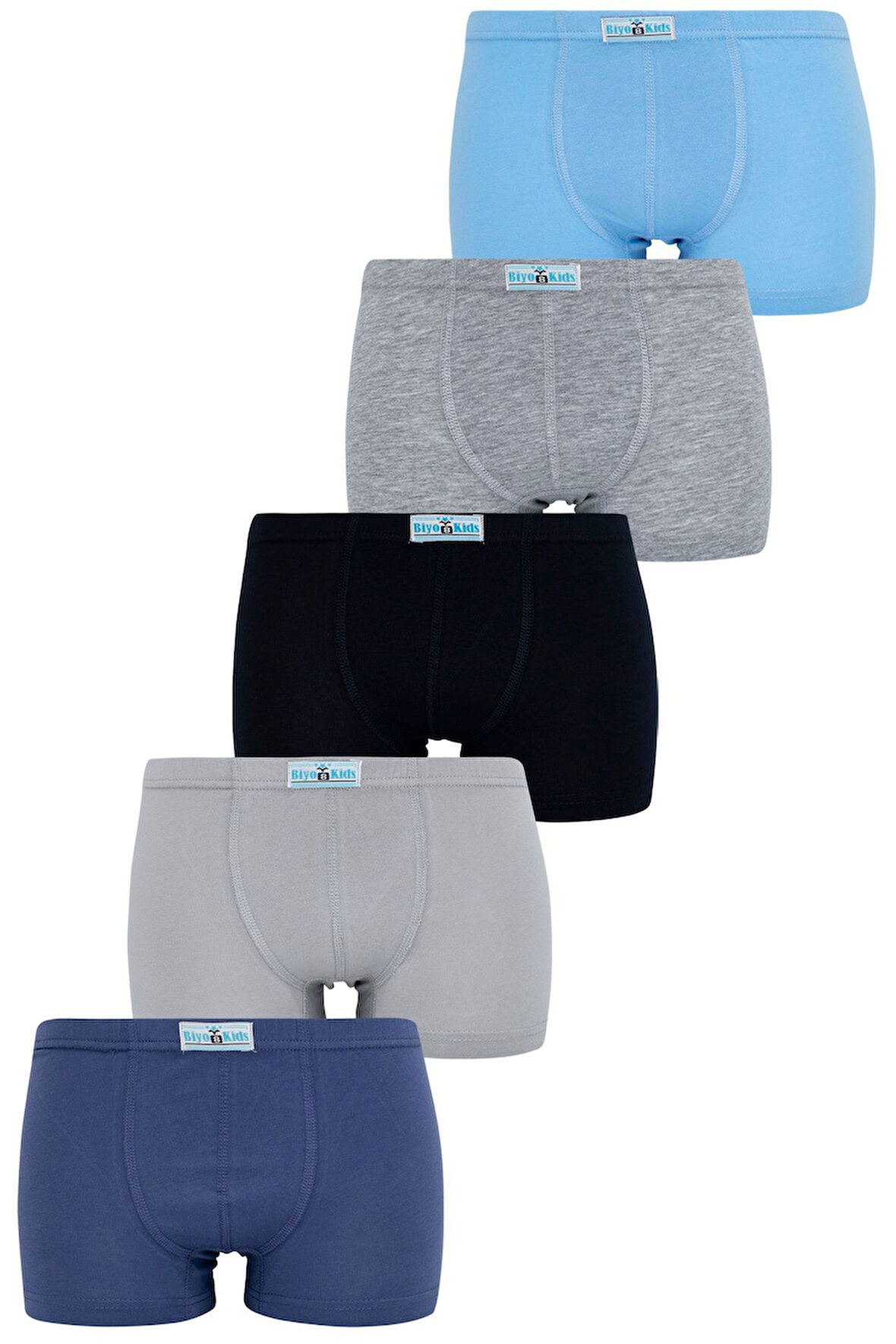 Erkek Çocuk Boxer 5 Li Paket Karışık Renk Boxer Byo2607