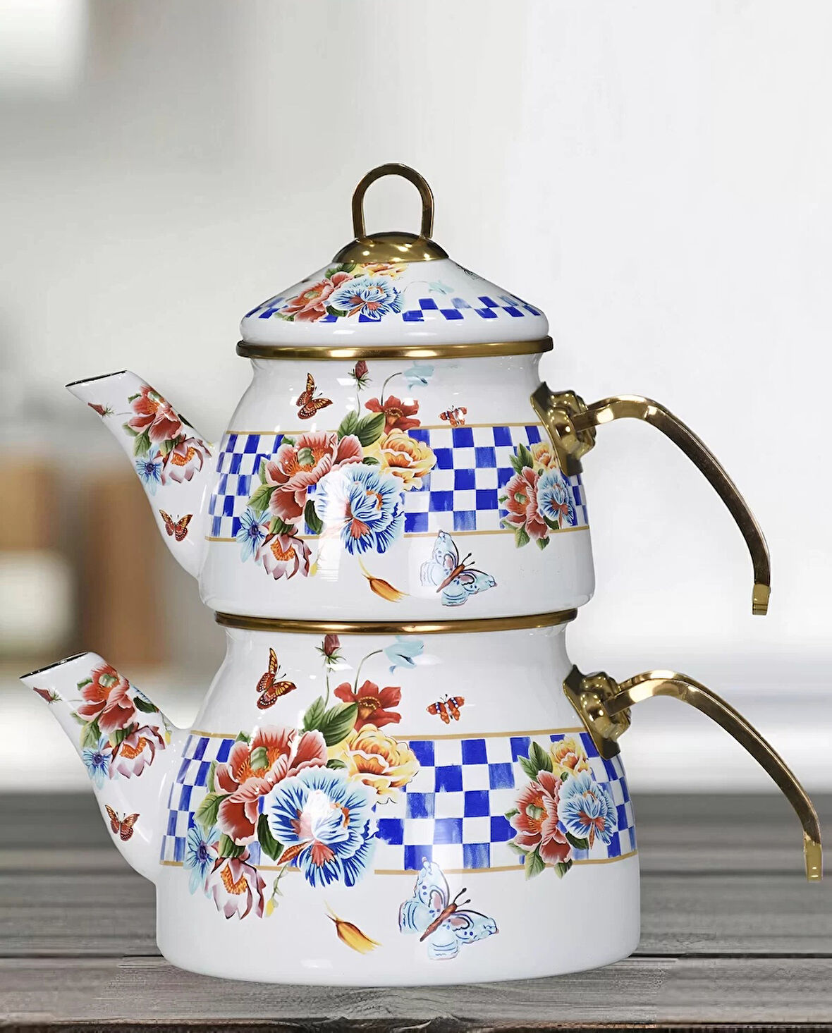 Pr Home Allegro Emaye Çaydanlık Takımı