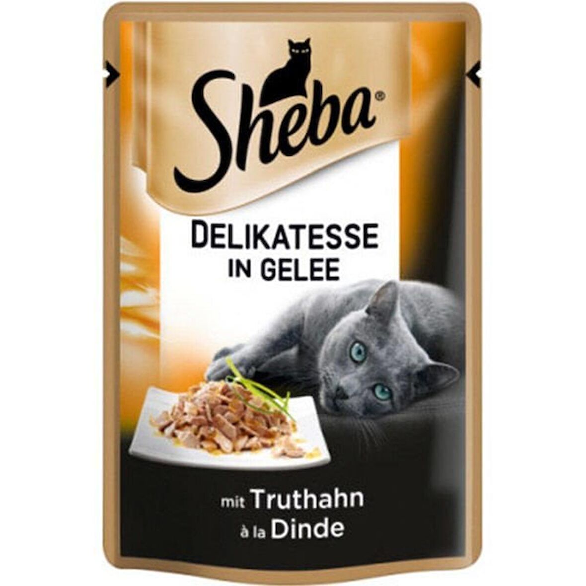 Sheba Pouch Jöle İçinde Hindili Yetişkin Kedi Konservesi 85 Gr