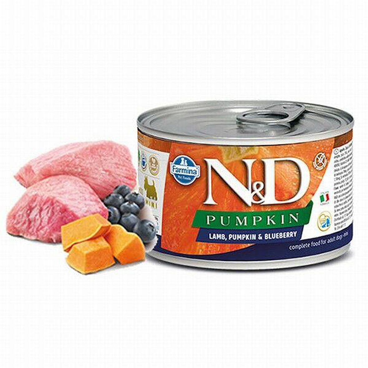 N&D Pumpkin Balkabaklı Kuzu Etli Yetişkin Konserve Köpek Maması 140 Gr