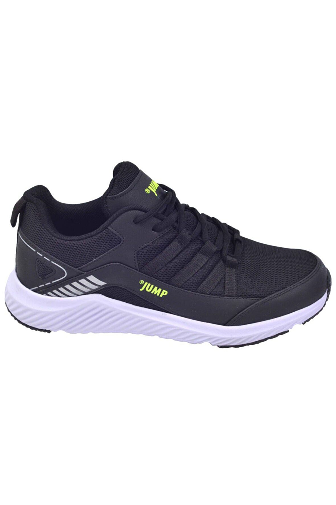 Jump Erkek Spor Ayakkabı Günlük Fileli Siyah/Neon 24865