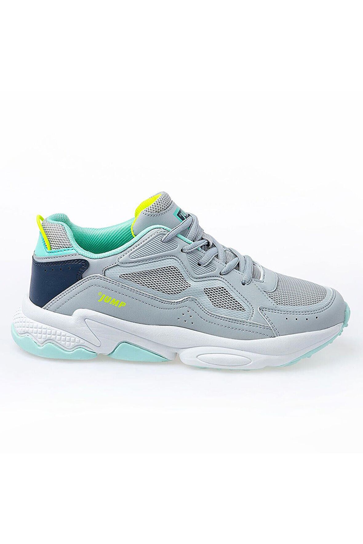 Jump 24711 Bayan Sneaker Spor Ayakkabı Gri / Yeşil