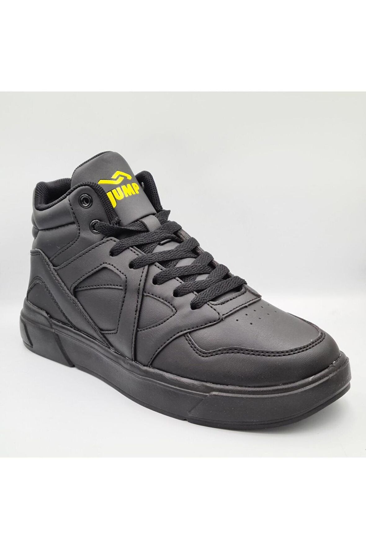 Jump 28746-Fw Yüksek Bilekli Siyah Kadın Sneaker