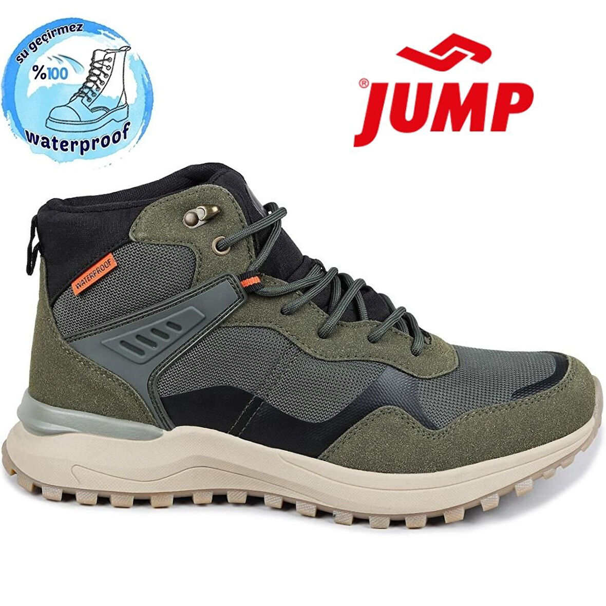 Jump 28655 WaterProof Kaymaz Taban Ortopedik Erkek Bot