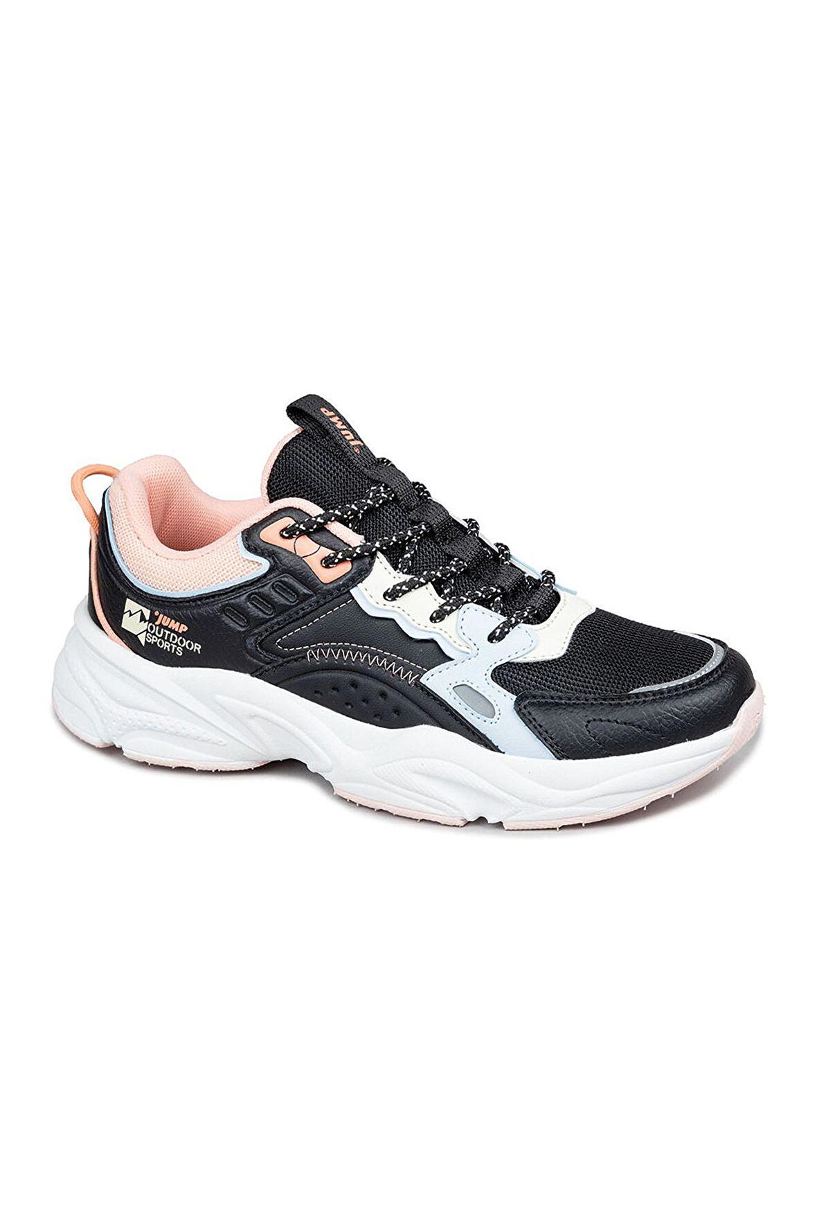 Jump 29943 Kadın Sneaker Spor Ayakkabı Siyah - Pembe - Mavi