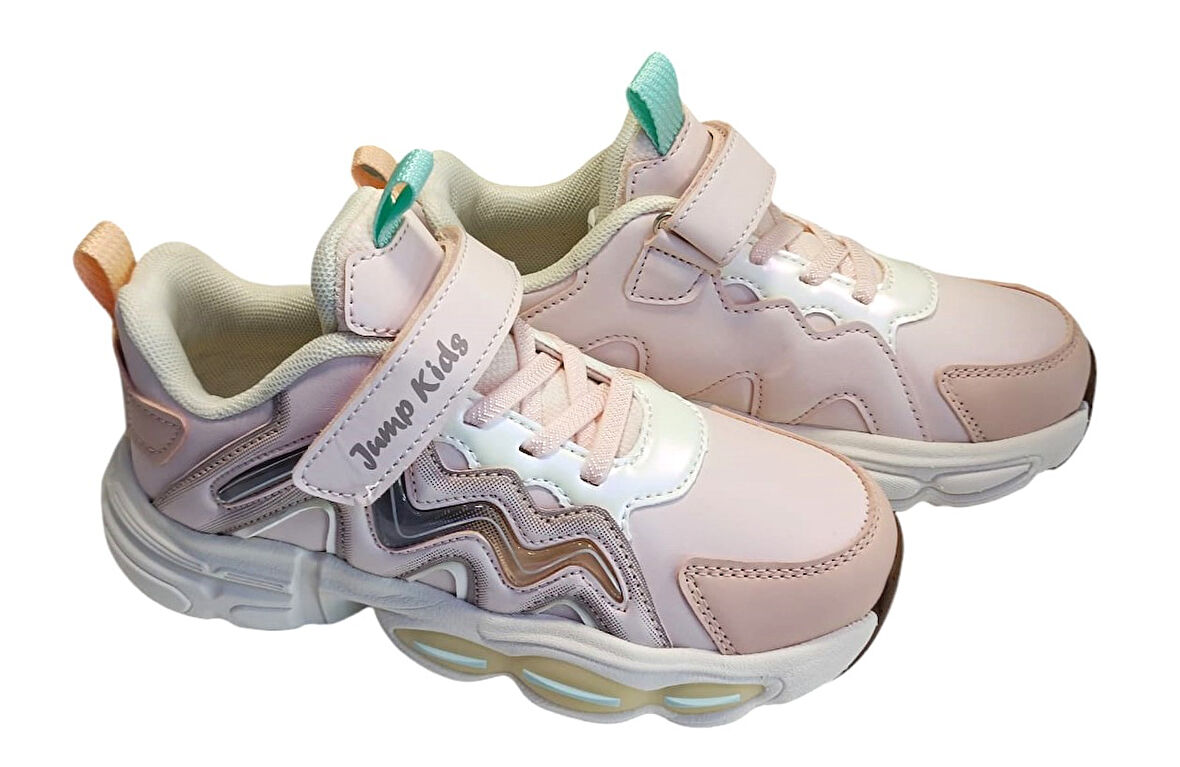 Jump 31098f Çocuk Sneaker Spor Ayakkabı Pembe - Bej