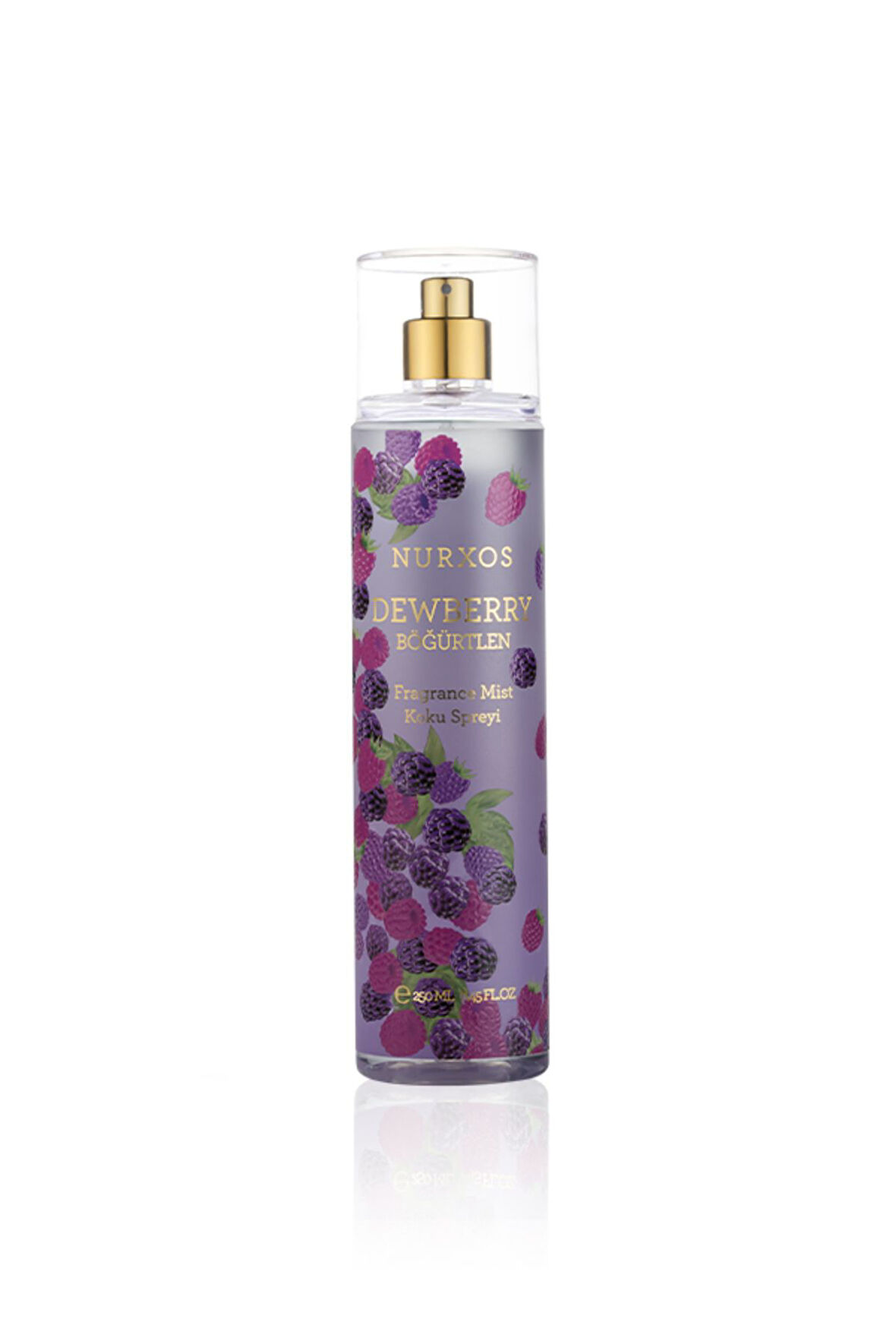Nurxos 9076 Dewberry Böğürtlen 250 ML Kadın Erkek Koku Vücut Spreyi 8681124690760
