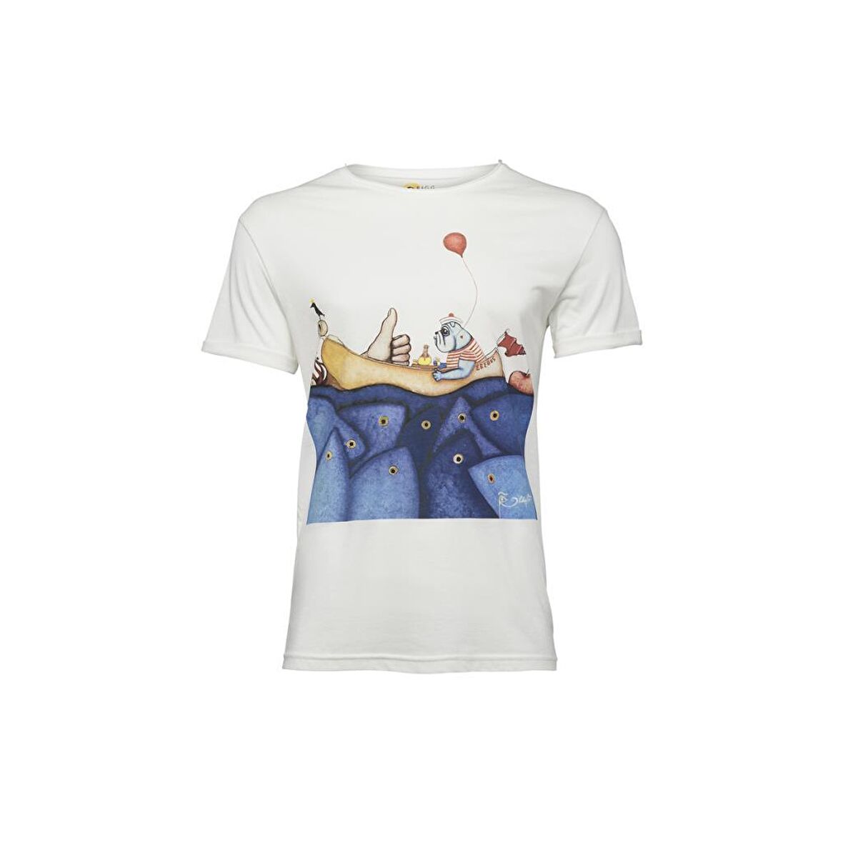 Biggdesign Mr. Allright Man Beyaz Erkek T-Shirt Beyaz-S