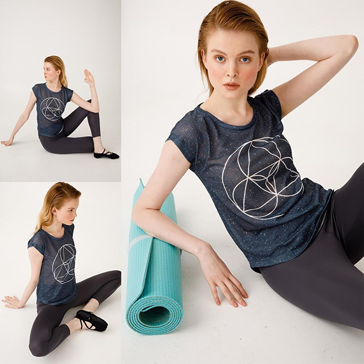 BiggDesign BiggYoga Namaste Antrasit T-Shirt Antrasit-L