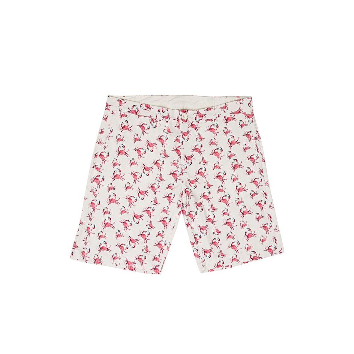Anemoss Yengeç Erkek Şort Beyaz-S