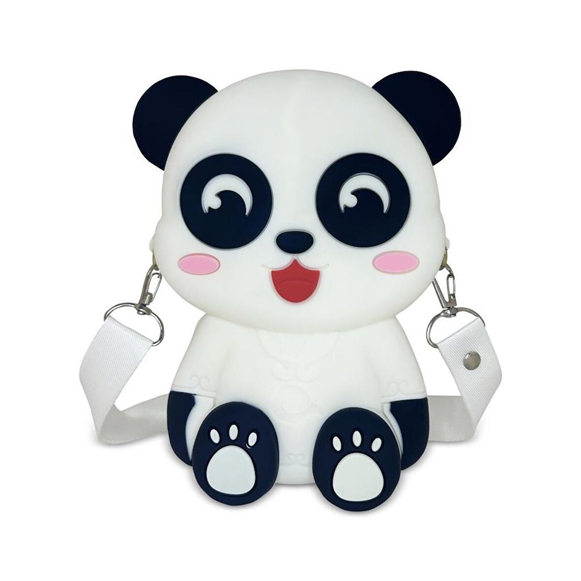 Ogi Mogi Toys Silikon Beyaz Panda Omuz Çantası