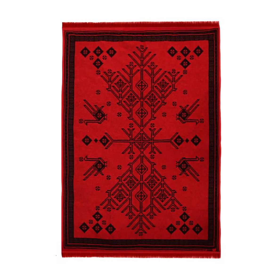 Bigghome Kilim, Makinede Yıkanabilir, Modern Desenli, 80*150 cm, SA25CY