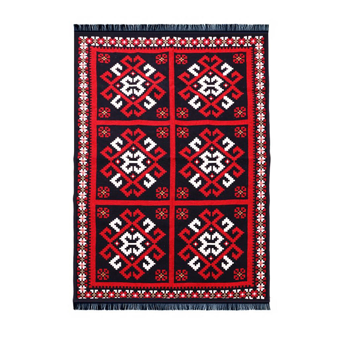 Bigghome Kilim, Makinede Yıkanabilir, Modern Desenli, 120*180 cm, SA25MK