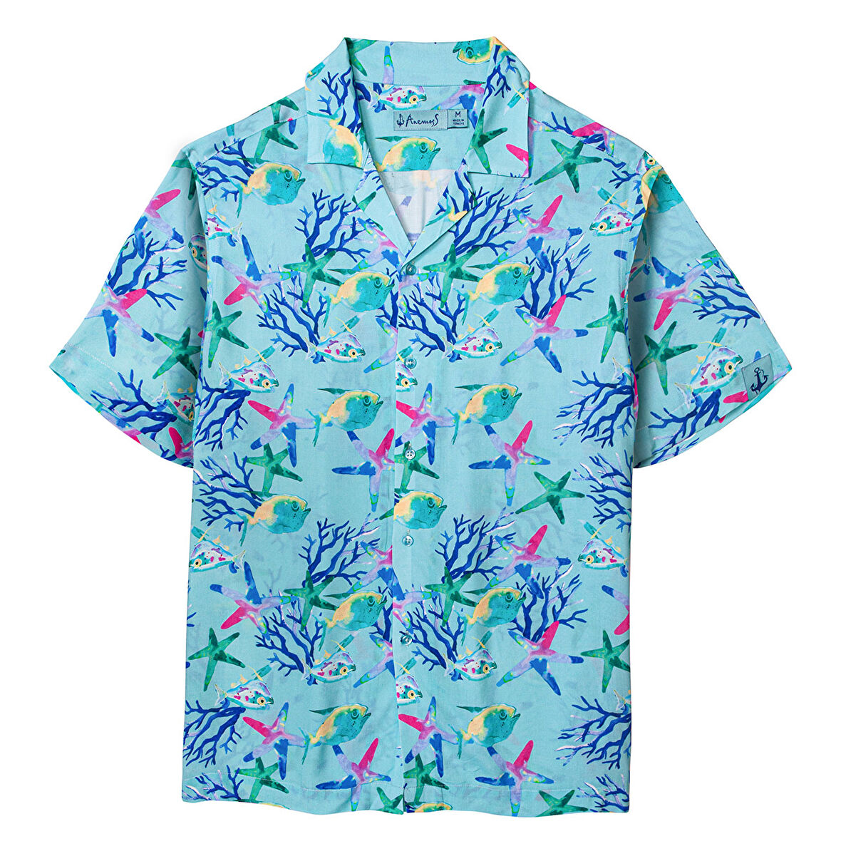 Anemoss Akvaryum %100 Viskon Erkek Gömlek