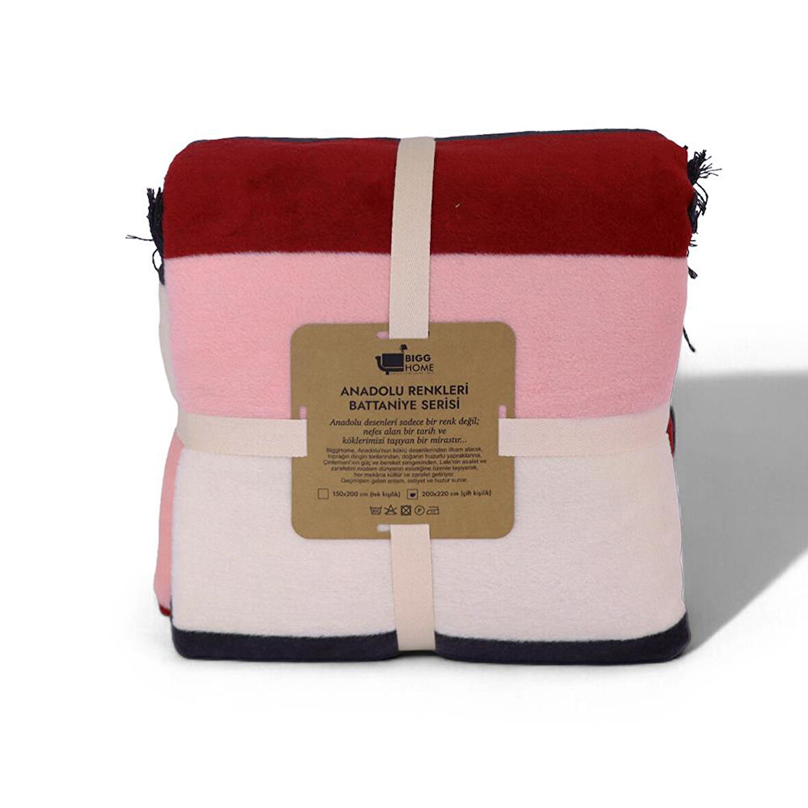 Bigghome Ritim Çift Kişilik Battaniye 200 x 220 cm