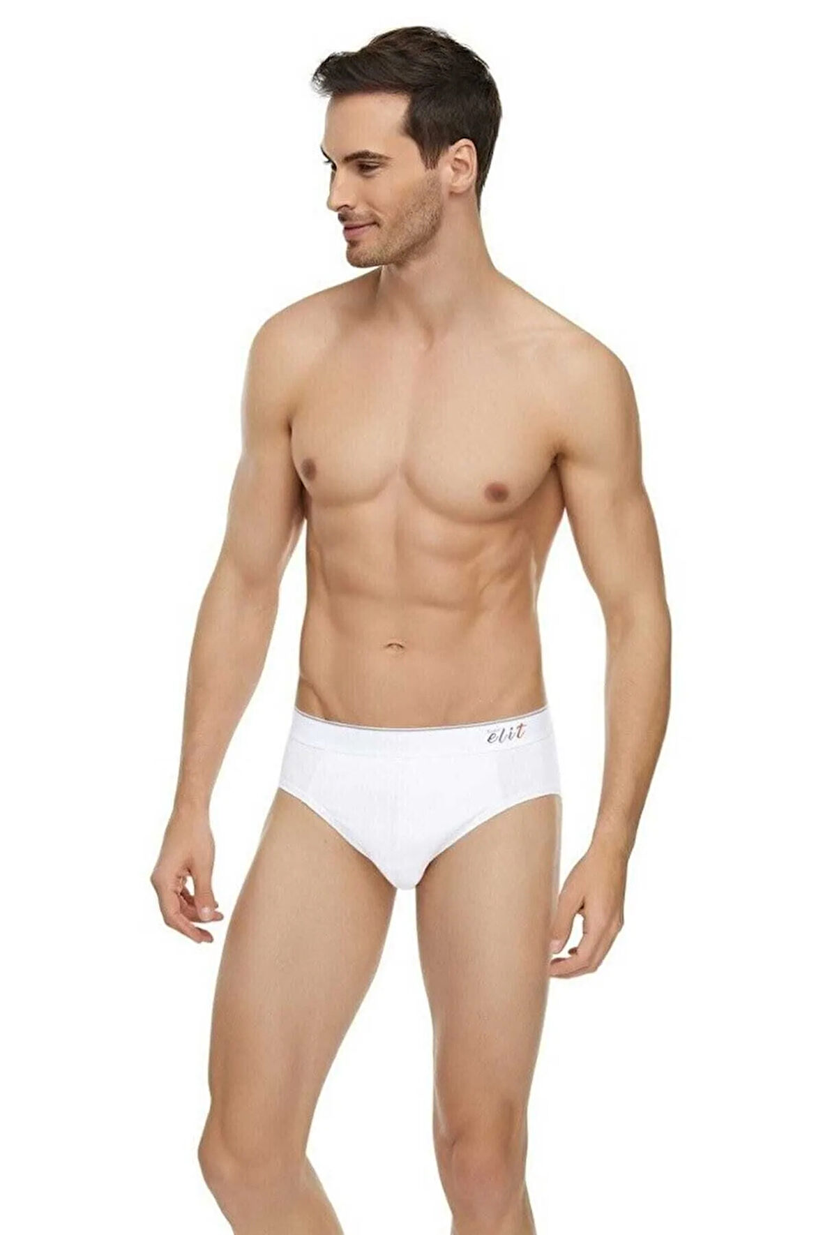 Elit Erkek Likralı Pamuklu Kemerli Spor Slip Külot 12'li Paket