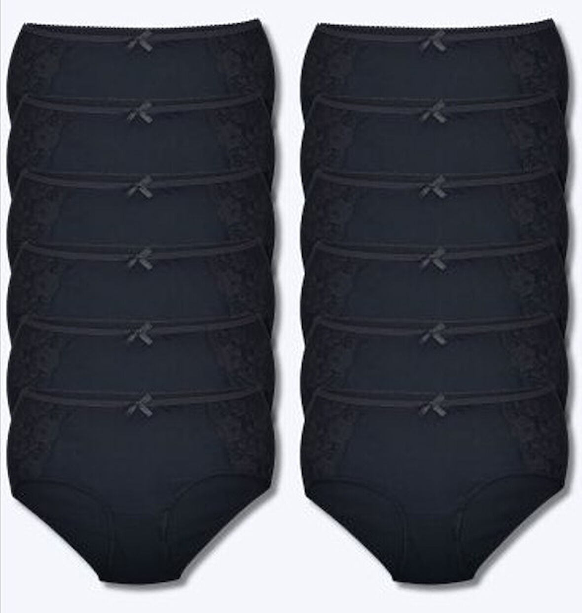 Tutku Elit 12' li Kadın Yanı Dantelli Bato Bikini Külot 2401