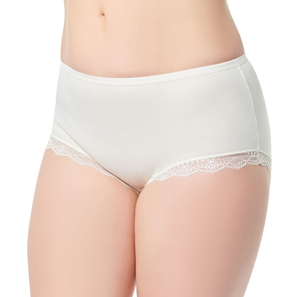 Tutku 12' li Kadın IŞIK Dantelli Bato Bikini Külot 0948