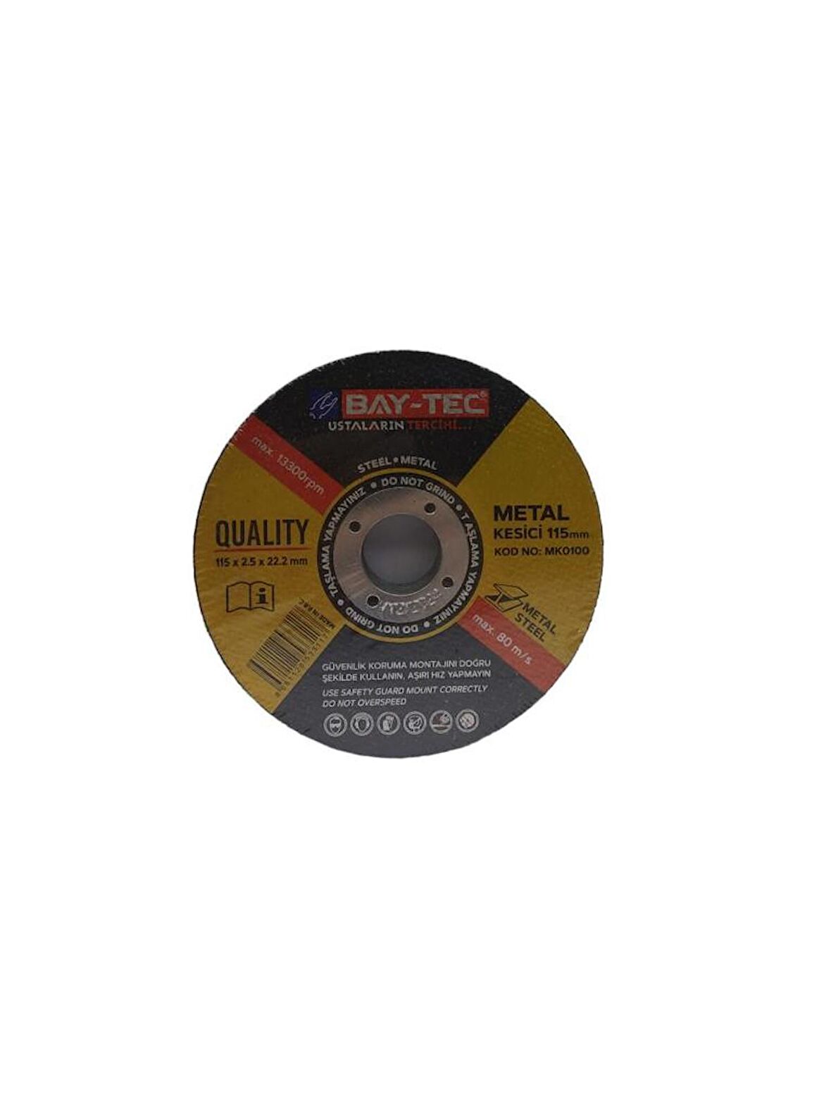 Baytec Metal Kesici Mk 0100 115X2.5X22mm 25 Adet