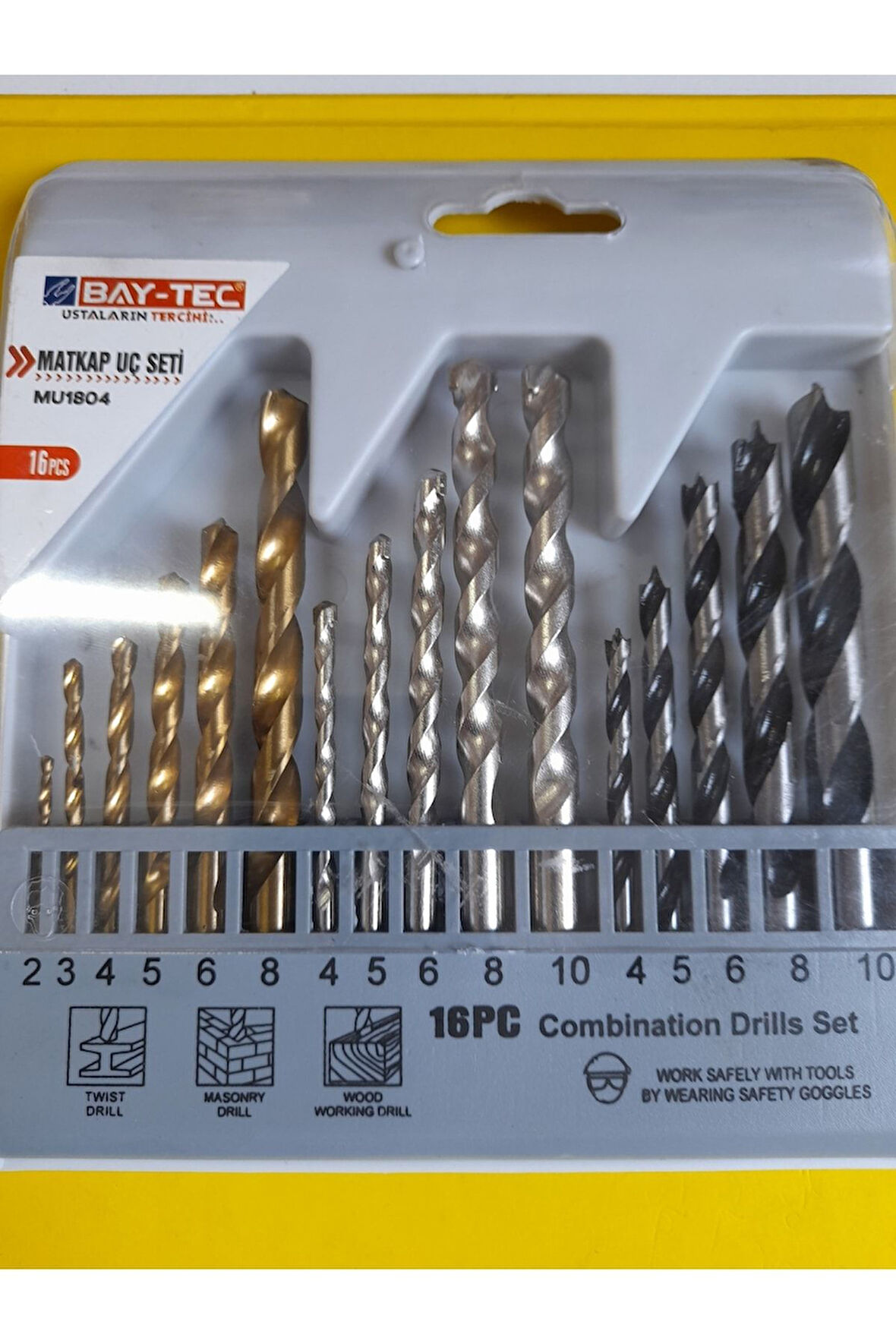 Baytec 16 Parca Matkap Seti Beton-Ahşap-Metal