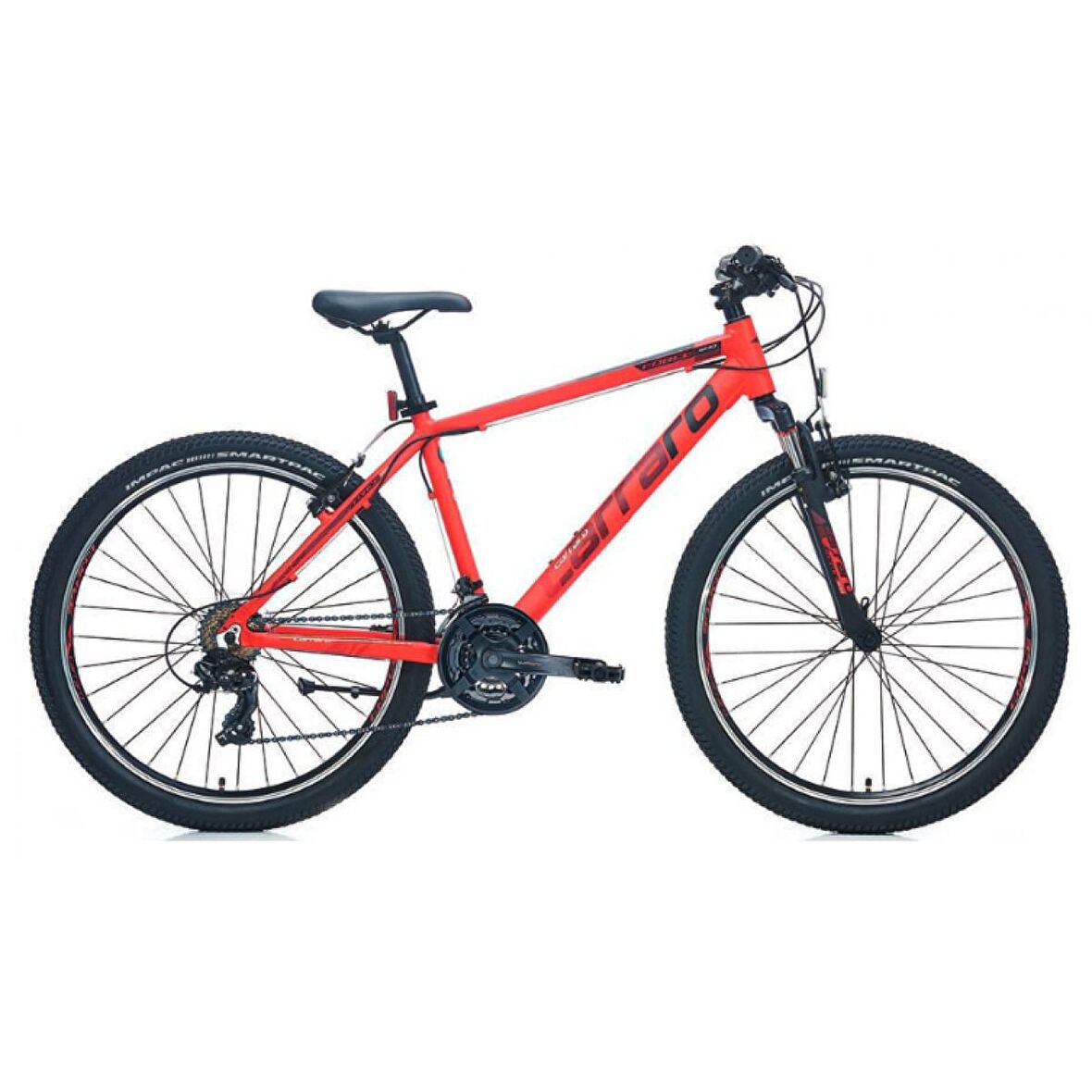 Carraro Force 600 26 Jant 21 Vites Dağ Bisikleti Kırmızı - Siyah 38 Cm