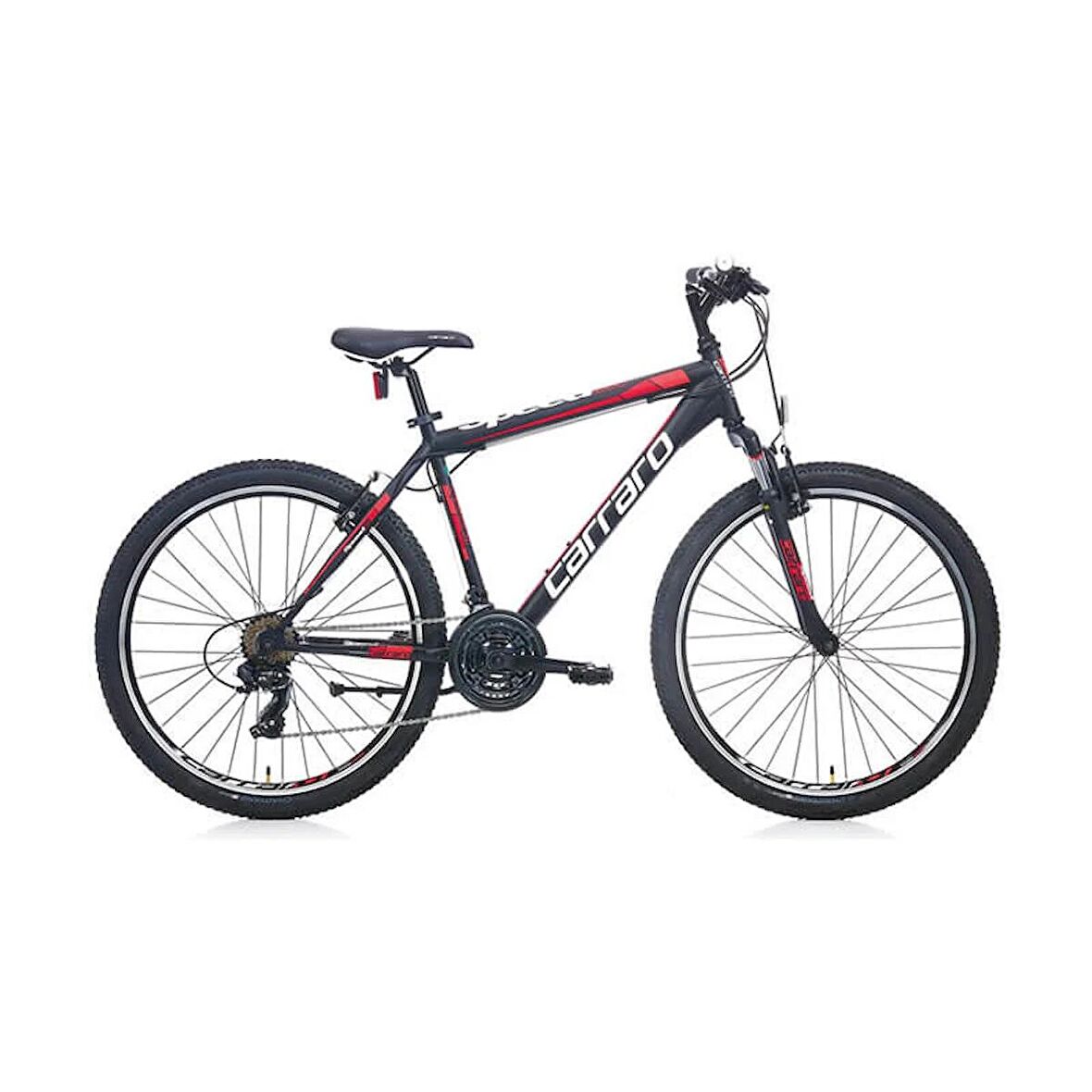 Carraro Speed 260 26 jant Dağ Bisikleti (Mat Siyah Kırmızı Koyu Kırmızı) 41 Kadro