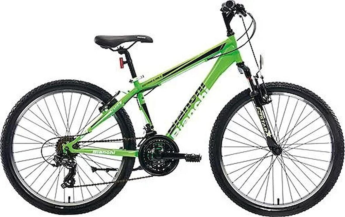 Bianchi Star 24 Jant 21 Vites 36 Cm Çocuk Dağ Bisikleti-Deniz Yeşili - Lime