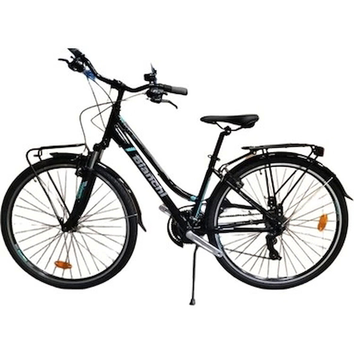 Bianchi Travel 505 V Fren 21 Vites 28 Jant Şehir Bisikleti Siyah Turkuaz 44 Kadro