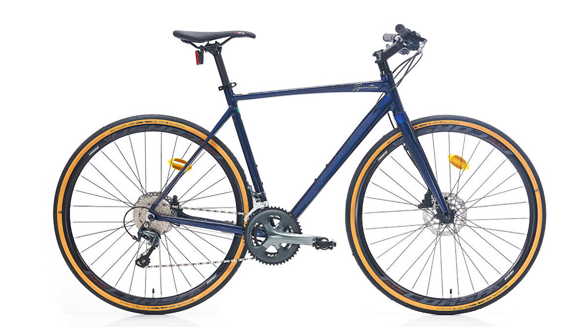 Carraro Sportıve X 28 Jant 51cm 20 Vites Erkek Şehir Bisikleti Lacivert-Açık Turuncu