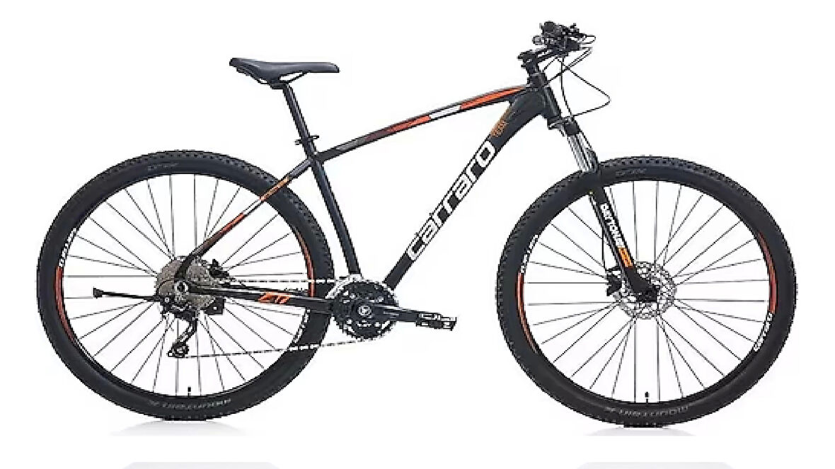 Carraro Daytona 930 HD Fren Deore 30 Vites 29 Jant Dağ Bisikleti Siyah Gümüş Turuncu 44 Kadro