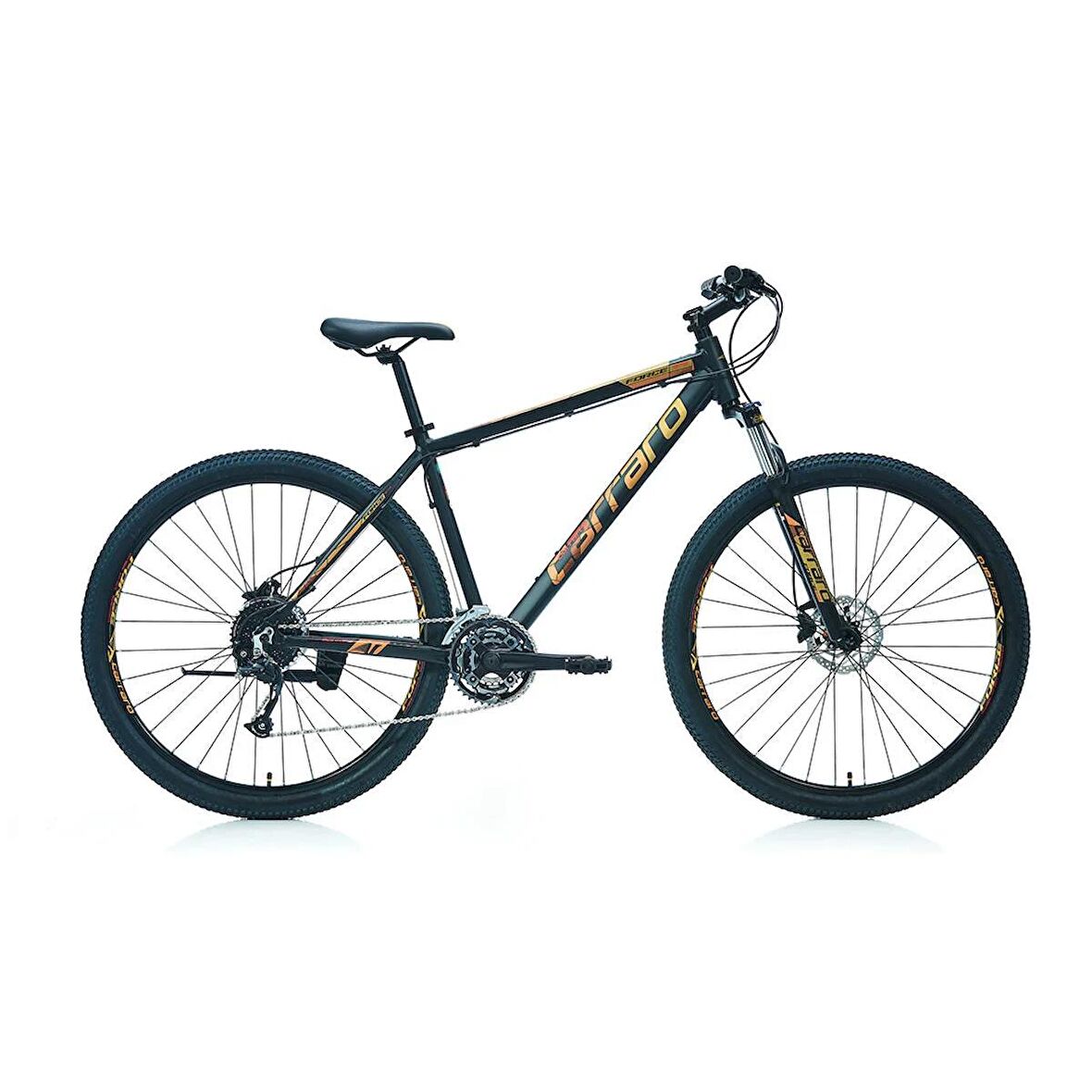 Carraro Force 970 29 jant Dağ Bisikleti (Mat Siyah Altın Bakır Kırmızı) 44 Kadro