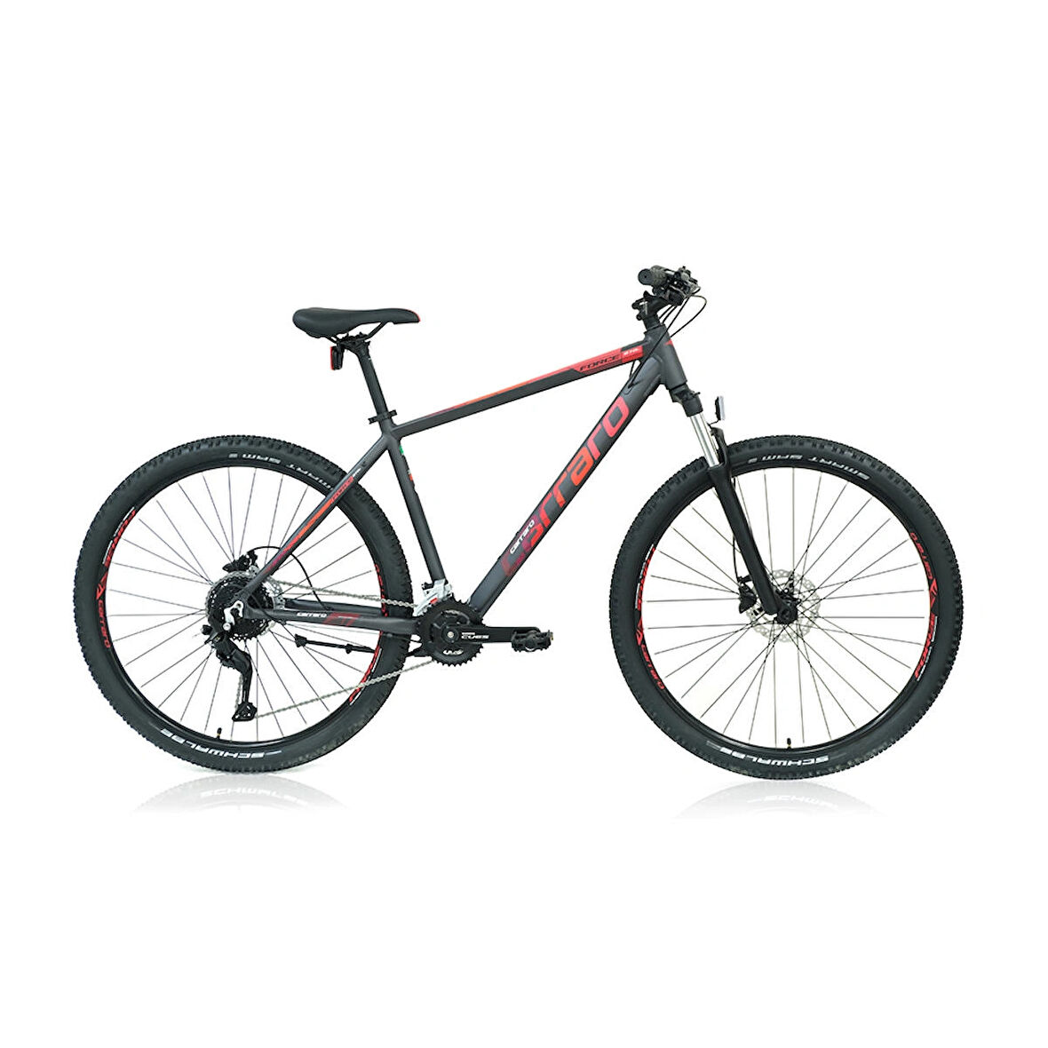 Carraro Force 970C 29 Jant Dağ Bisikleti (Mat Antrasit Kırmızı Gümüş) 52 Kadro