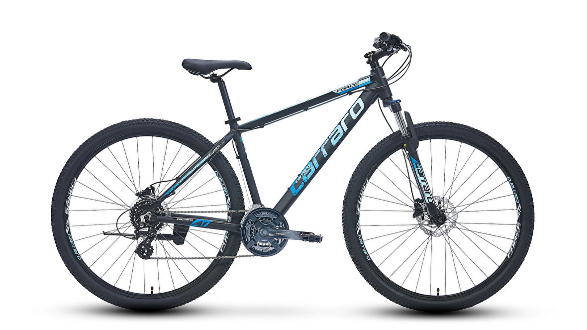 Carraro Force 650 HD Fren 24 Vites 26 Jant Dağ Bisikleti Siyah Mavi 38 Kadro