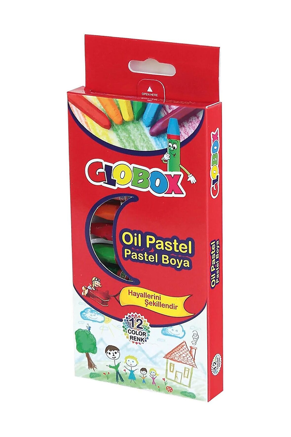 GLOBOX 12 Lİ PASTEL BOYA (12 ADET ECO PAKET)