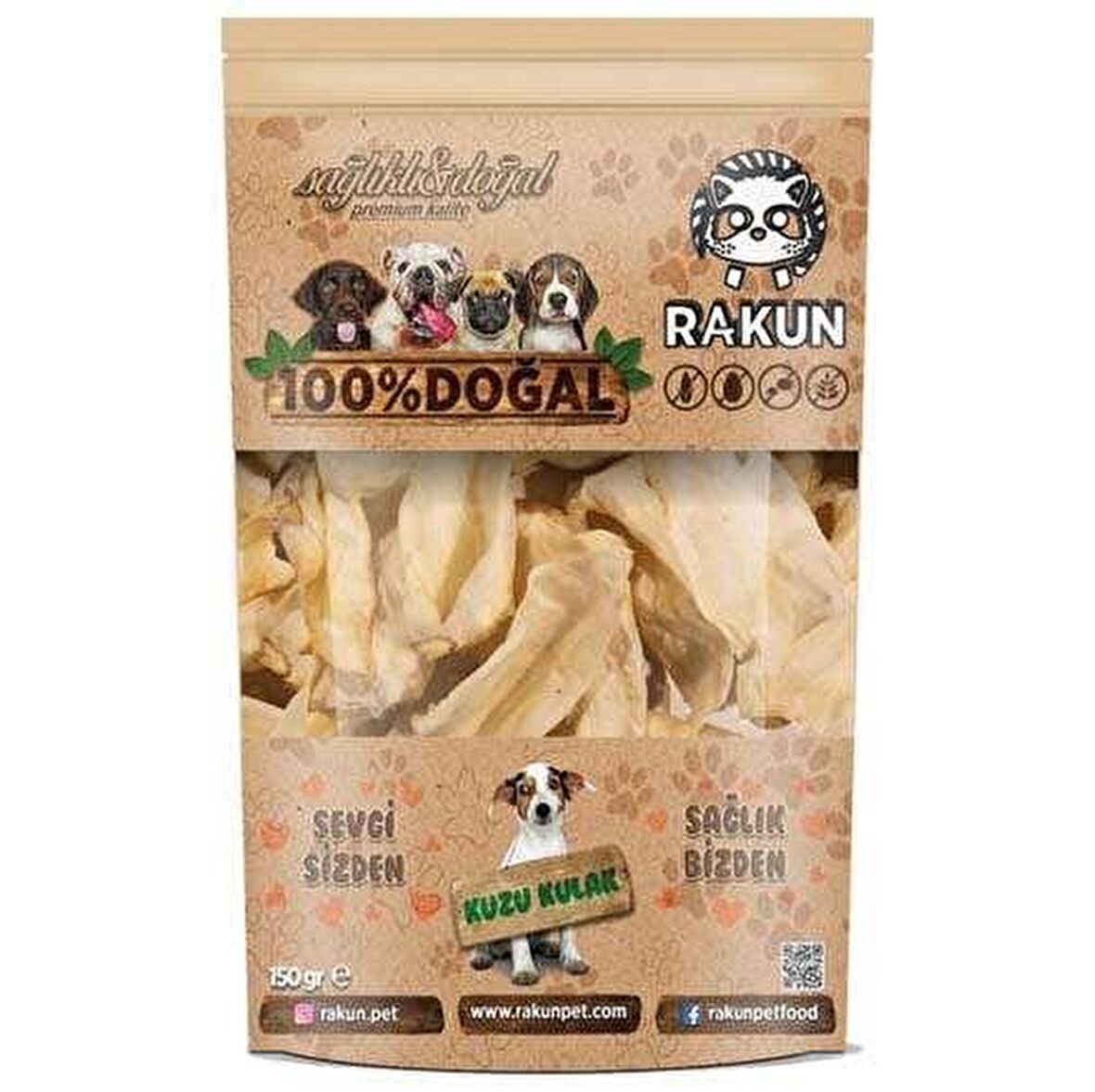 Rakun Kuzu Etli Yetişkin Ödül Maması 150 gr 